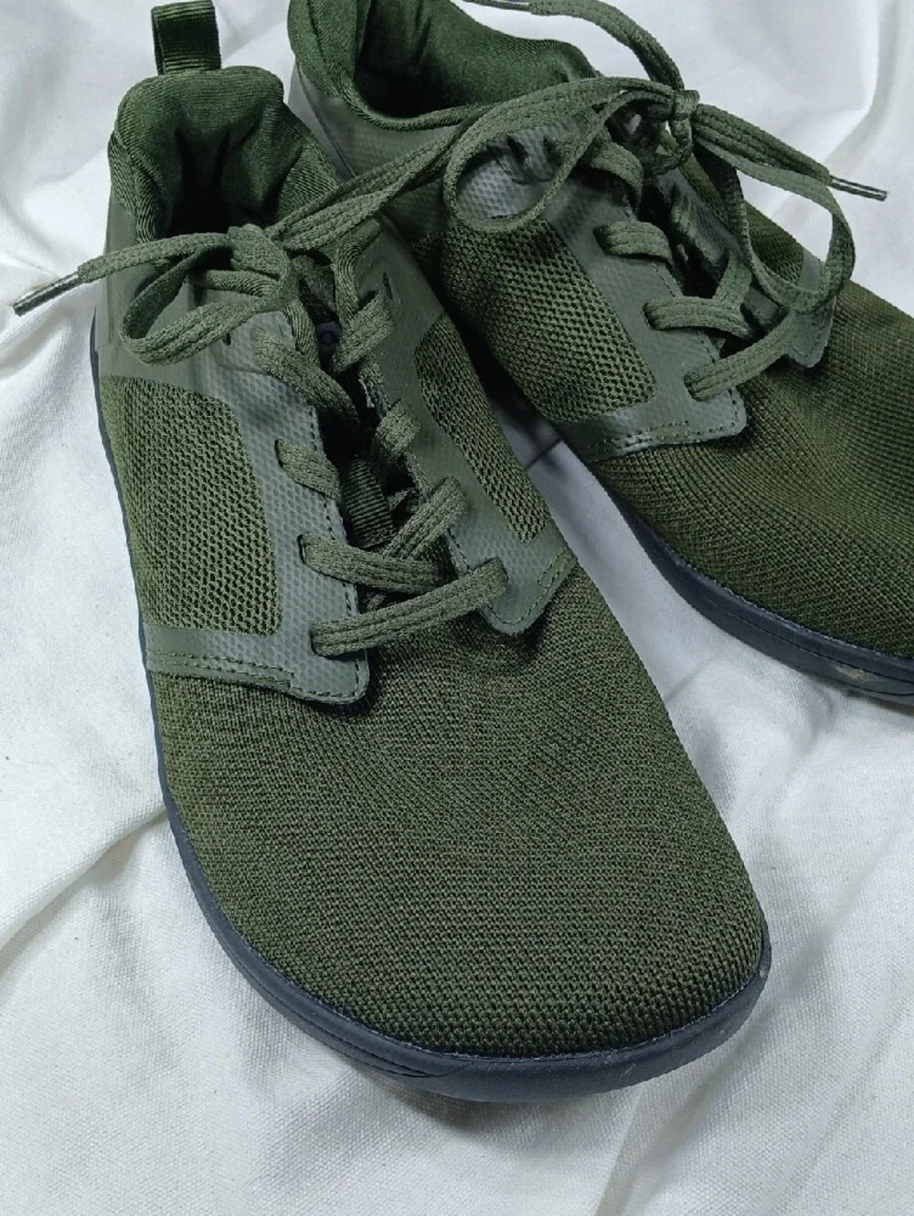 Joomra Men's Olive Green Lightweight Barefoot Mesh Sneakers